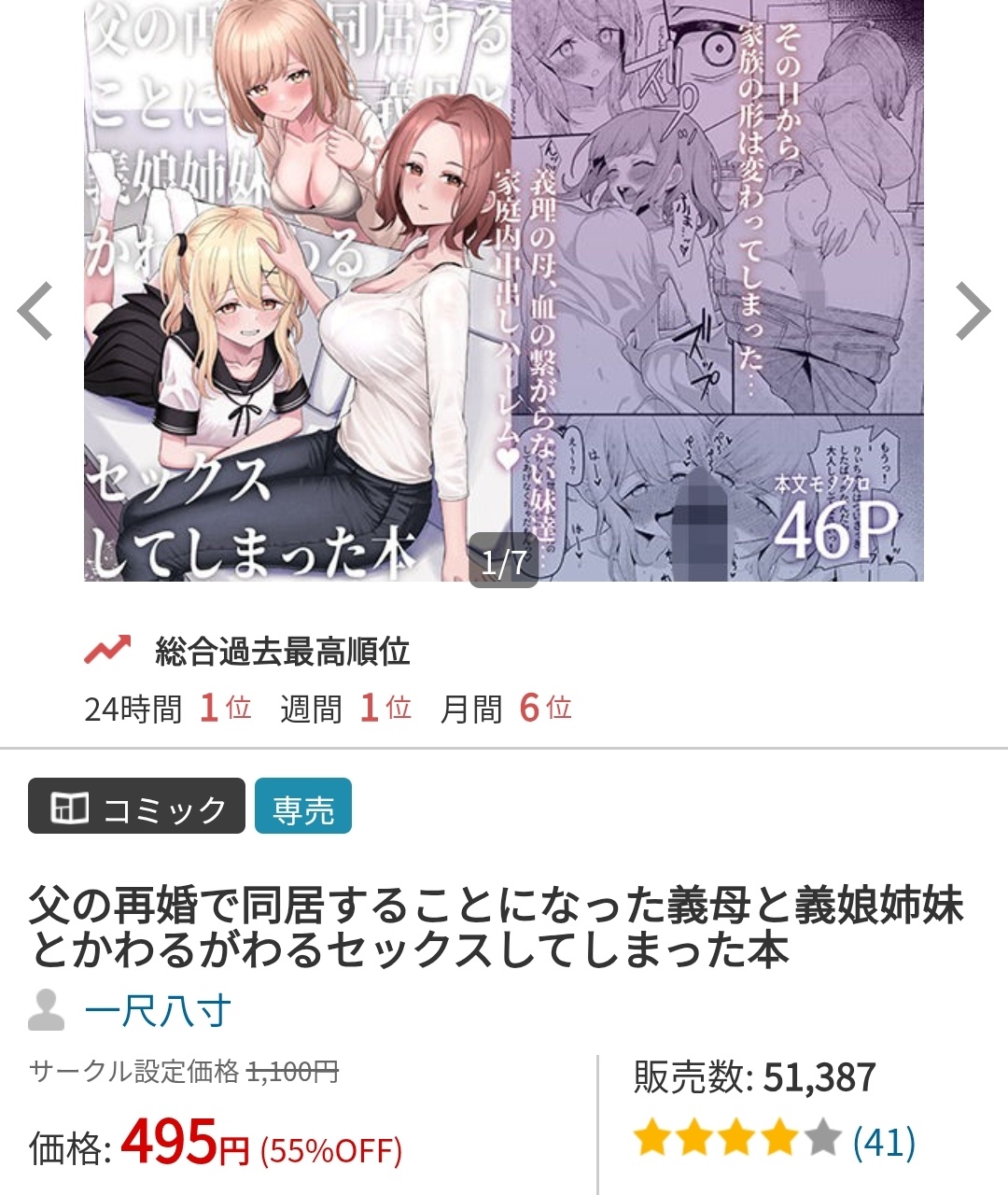 【悲報】パクリ疑惑で炎上した同人作家さん、新作を出したら売上99%減ｗｗｗｗｗ